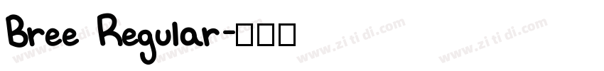 Bree Regular字体转换